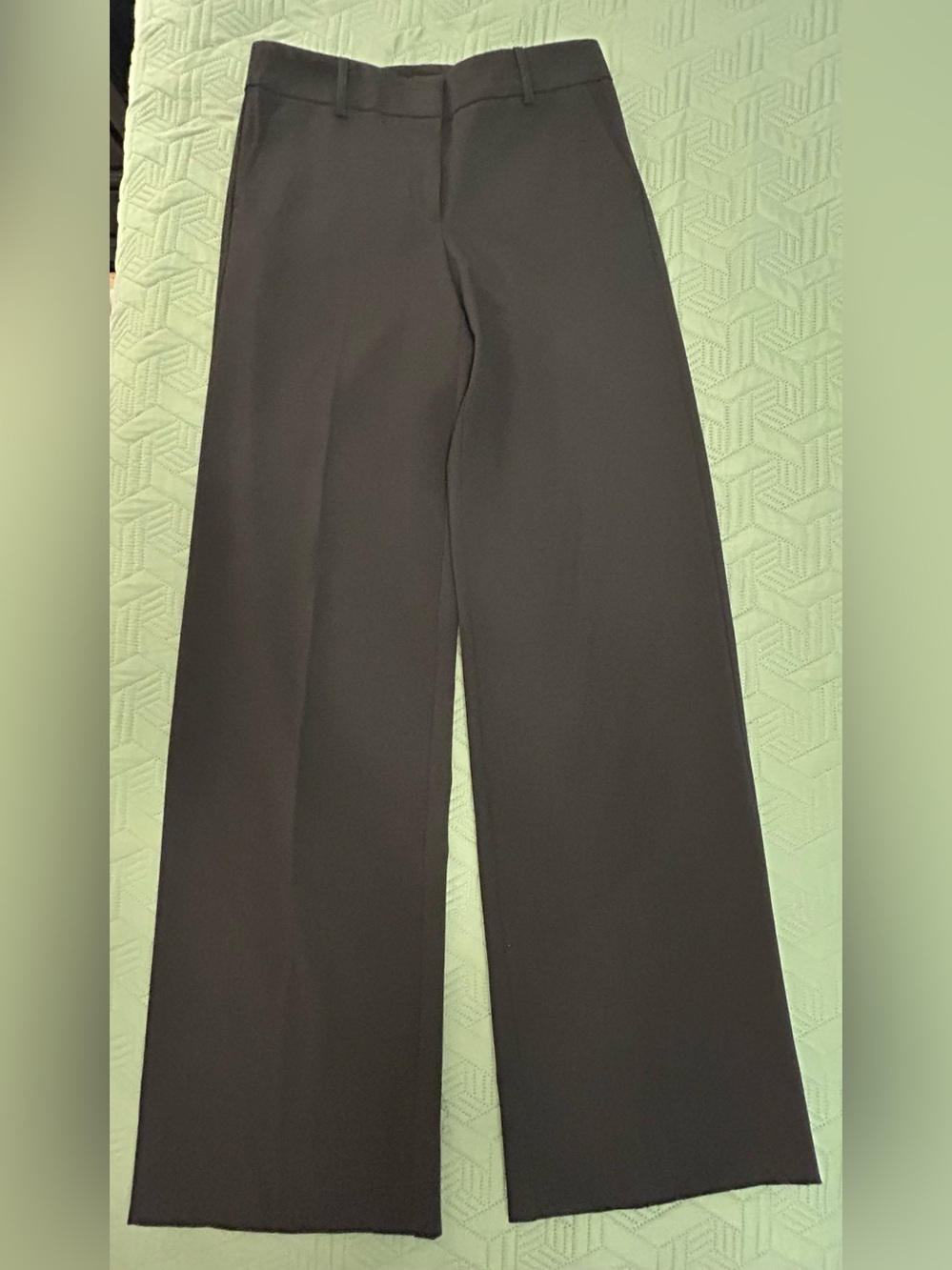 New York & Company 4 Tall Black Wide Leg Trouser Pants 35.5” Inseam